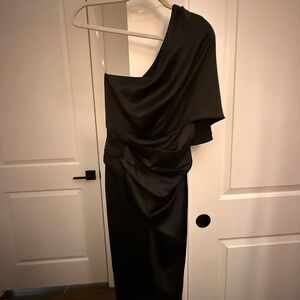 Elegant Black One-Shoulder Dress